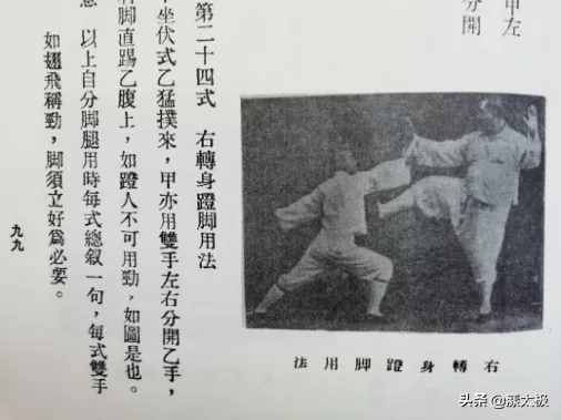 楊式太極十字腿名目考