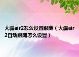 大疆a(chǎn)ir2怎么設(shè)置跟隨（大疆a(chǎn)ir2自動(dòng)跟隨怎么設(shè)置）