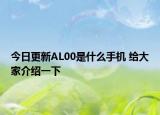 今日更新AL00是什么手機 給大家介紹一下