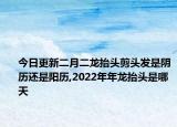 今日更新二月二龍?zhí)ь^剪頭發(fā)是陰歷還是陽歷,2022年年龍?zhí)ь^是哪天