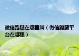 微信跑腿在哪里叫（微信跑腿平臺(tái)在哪里）