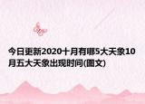 今日更新2020十月有哪5大天象10月五大天象出現(xiàn)時間(圖文)