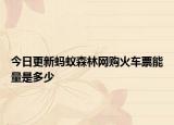 今日更新螞蟻森林網(wǎng)購火車票能量是多少