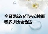 今日更新96平米公攤面積多少比較合適
