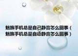 魅族手機(jī)總是自己靜音怎么回事（魅族手機(jī)總是自動(dòng)靜音怎么回事）