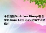 今日更新Dunk Low Disrupt什么意思 Dunk Low Disrupt偏大還是偏小