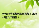 vivos9手機顏色怎么恢復（vivos9有幾個顏色）