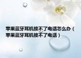 蘋(píng)果藍(lán)牙耳機(jī)接不了電話怎么辦（蘋(píng)果藍(lán)牙耳機(jī)接不了電話）