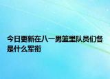 今日更新在八一男籃里隊(duì)員們各是什么軍銜