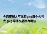 今日更新太平鳥(niǎo)跟gxg哪個(gè)名氣大 gxg同檔次品牌有哪些