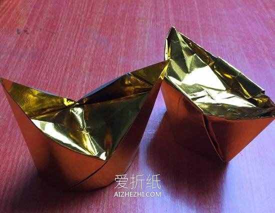 怎么折紙金元寶的方法 簡單手工元寶的折法- www.aizhezhi.com
