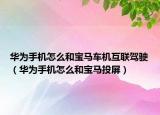 華為手機怎么和寶馬車機互聯(lián)駕駛（華為手機怎么和寶馬投屏）