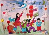 今日更新新年畫兒童畫（2020幼兒春節(jié)繪畫圖片大全）