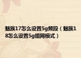 魅族17怎么設(shè)置5g頻段（魅族18怎么設(shè)置5g組網(wǎng)模式）