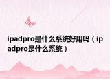 ipadpro是什么系統(tǒng)好用嗎（ipadpro是什么系統(tǒng)）