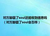 對(duì)方卸載了soul還能收到信息嗎（對(duì)方卸載了soul會(huì)怎樣）
