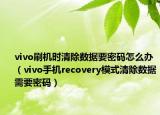 vivo刷機(jī)時(shí)清除數(shù)據(jù)要密碼怎么辦（vivo手機(jī)recovery模式清除數(shù)據(jù)需要密碼）