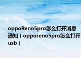 oppoReno5pro怎么打開消息通知（opporeno5pro怎么打開usb）