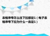 表格序號怎么往下拉都是1（電子表格序號下拉為什么一直是1）