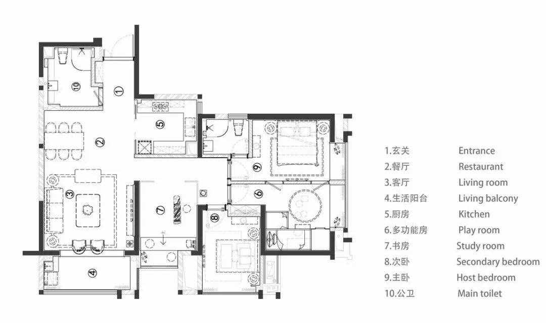 118㎡新中式，現(xiàn)代極簡(jiǎn)的硬裝，古樸大氣的軟裝，營(yíng)造莊重雅致