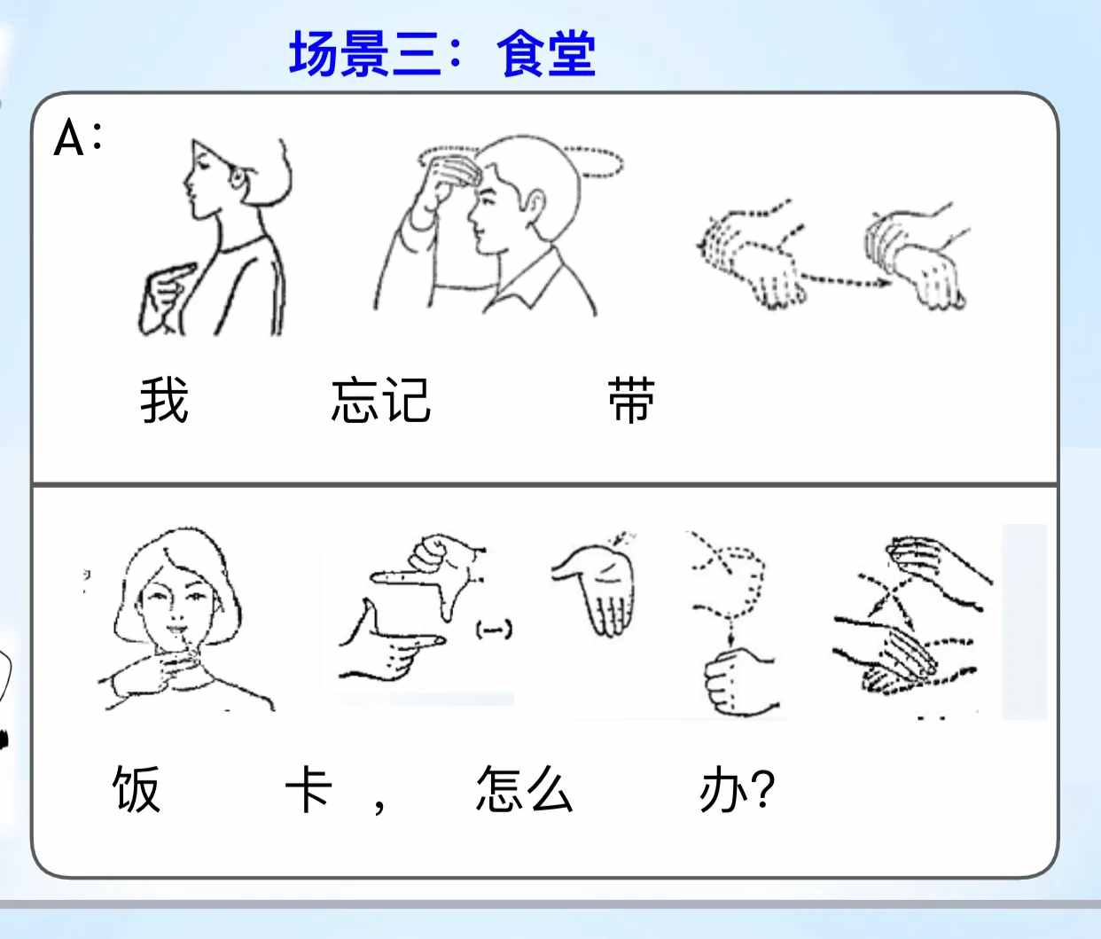 手語場景對話，有圖有文字，原來學(xué)手語這么簡單！