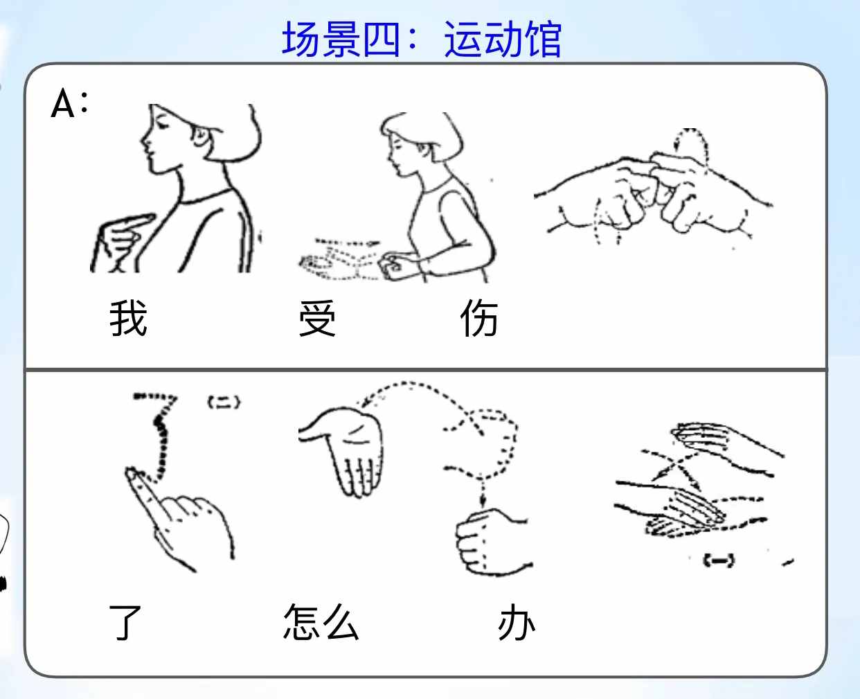 手語場景對話，有圖有文字，原來學(xué)手語這么簡單！