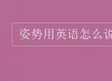 今日更新姿勢用英文怎么說（姿勢用英語怎么說什么意思）
