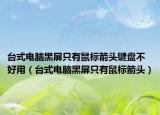 臺(tái)式電腦黑屏只有鼠標(biāo)箭頭鍵盤不好用（臺(tái)式電腦黑屏只有鼠標(biāo)箭頭）