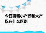 今日更新小產(chǎn)權(quán)和大產(chǎn)權(quán)有什么區(qū)別