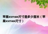 蘋果xsmax尺寸是多少厘米（蘋果xsmax尺寸）