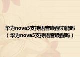 華為nova5支持語音喚醒功能嗎（華為nova5支持語音喚醒嗎）