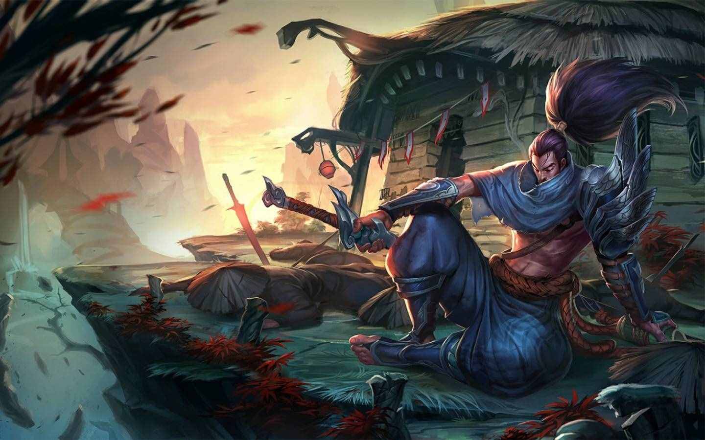 LOL惡魔之刃亞索提前預(yù)覽：火焰刀跳劈帥爆了！