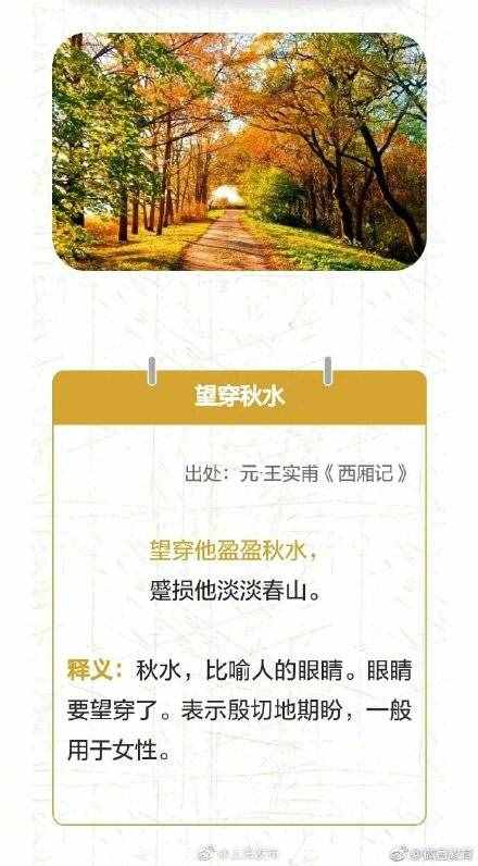 秋天不遠(yuǎn)了！這些關(guān)于秋天的詞語你知道多少？