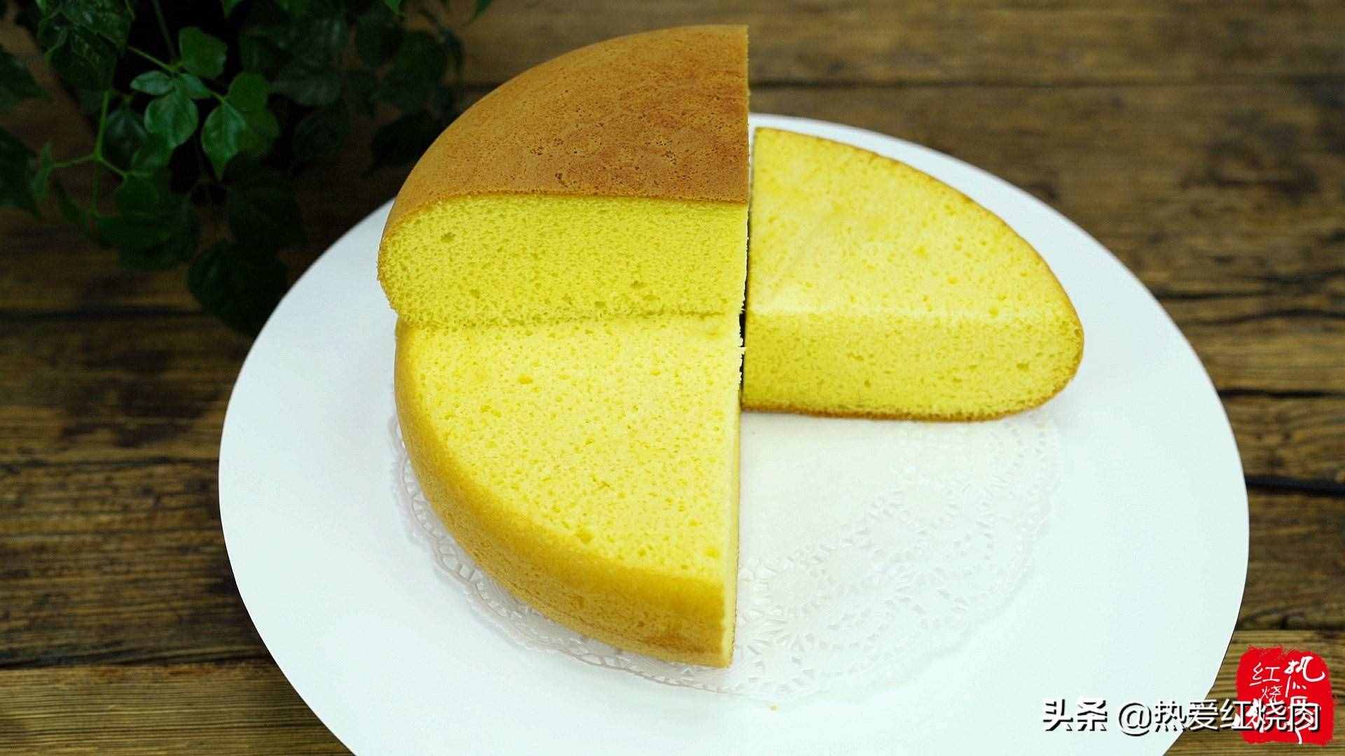 電壓力鍋也能做蛋糕，5個(gè)雞蛋2兩糖，蓬松又香甜，孩子吃著特高興