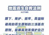 今日更新地震自救方法（地震逃生自救法則）