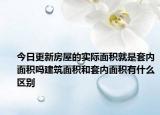 今日更新房屋的實際面積就是套內面積嗎建筑面積和套內面積有什么區(qū)別