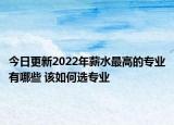 今日更新2022年薪水最高的專業(yè)有哪些 該如何選專業(yè)
