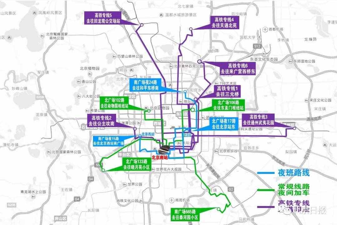 「提示」北京南站公交增高鐵專線，直通天通苑、回龍觀……