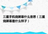 三星手機燒屏幕什么意思（三星燒屏幕是什么樣子）