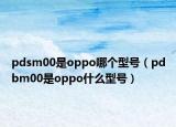 pdsm00是oppo哪個型號（pdbm00是oppo什么型號）