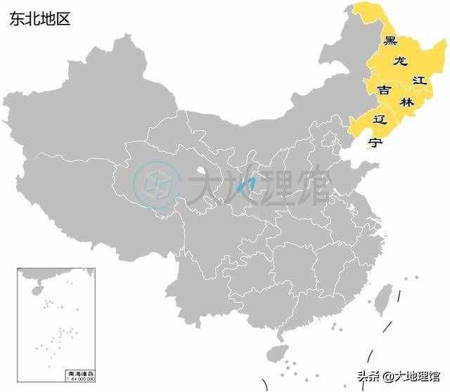 一組地圖看中國(guó)六個(gè)地理大區(qū)：華北東北華東中南西南西北