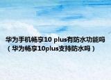華為手機(jī)暢享10 plus有防水功能嗎（華為暢享10plus支持防水嗎）