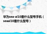 華為sea-al10是什么型號手機(jī)（seaal10是什么型號）