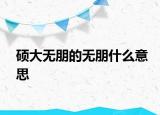 碩大無(wú)朋的無(wú)朋什么意思