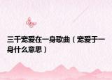 三千寵愛(ài)在一身歌曲（寵愛(ài)于一身什么意思）
