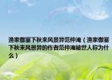 漁家傲塞下秋來風景異范仲淹（漁家傲塞下秋來風景異的作者范仲淹被世人稱為什么）