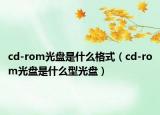 cd-rom光盤(pán)是什么格式（cd-rom光盤(pán)是什么型光盤(pán)）