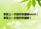 重復(fù)上一次操作快捷鍵word（重復(fù)上一次操作快捷鍵）