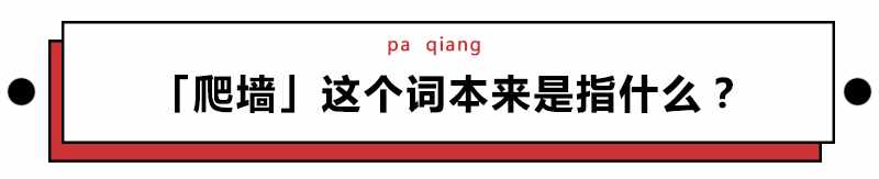 什么？以前形容偷情搞外遇的「爬墻」現(xiàn)在卻拿來(lái)追星？