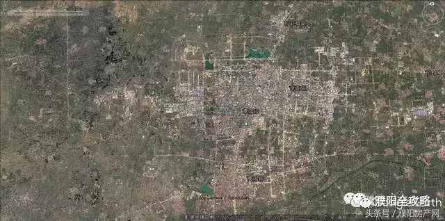16張衛(wèi)星地圖看濮陽(yáng)30年城市變遷
